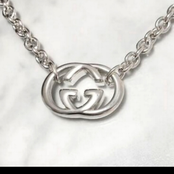 RARE! Gucci Luxury Double G Statement Logo Necklace 😍  like Mew condition! GORG - Picture 6 of 10